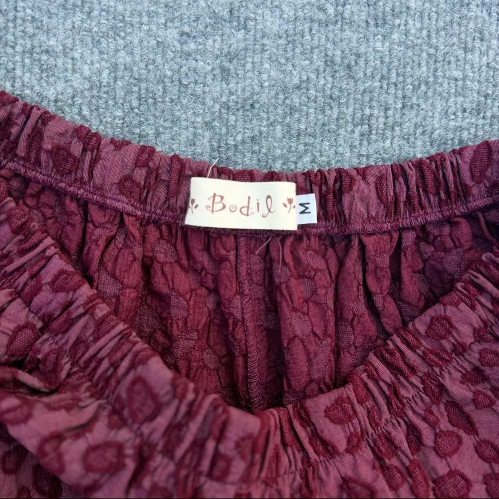 Bodil Y2K Boho Purple Balloon Festival Pants elastic waist-M - Picture 7 of 9